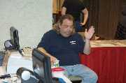 Eric at Reg Desk