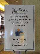 Radisson Construction Sign